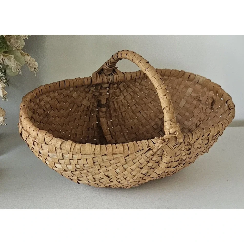 Mid Size Woven Split Ash Melon Basket 15